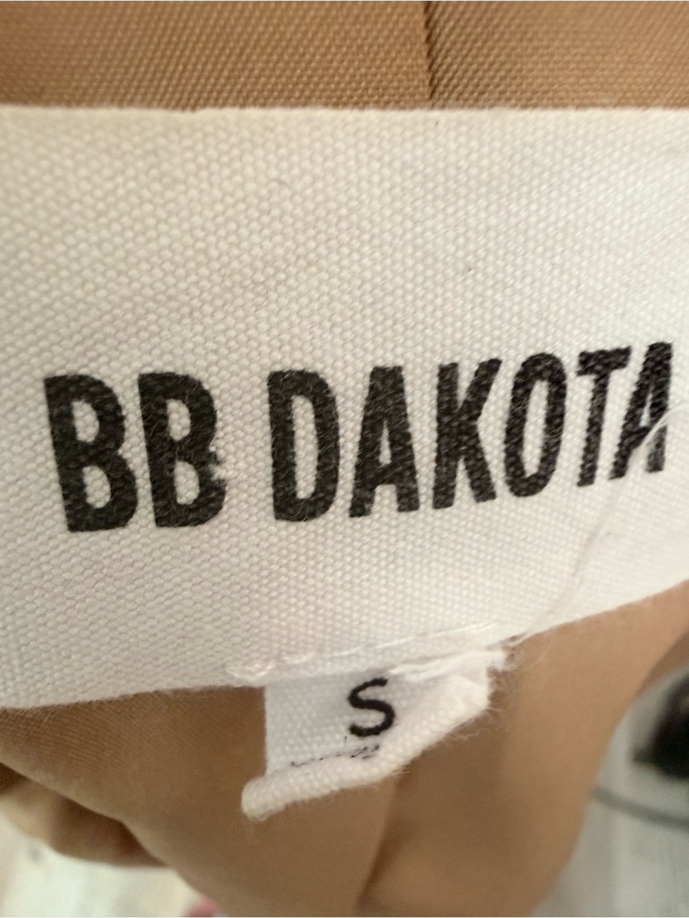 BB Dakota Brown Houndstooth Blazer Jacket - Picture 4 of 4